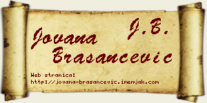 Jovana Brašančević vizit kartica
